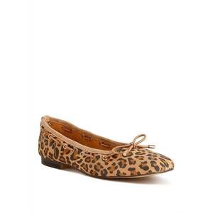 NEW RAG COMPANY women's london rag drawstring bow ballerinas flats in leopard